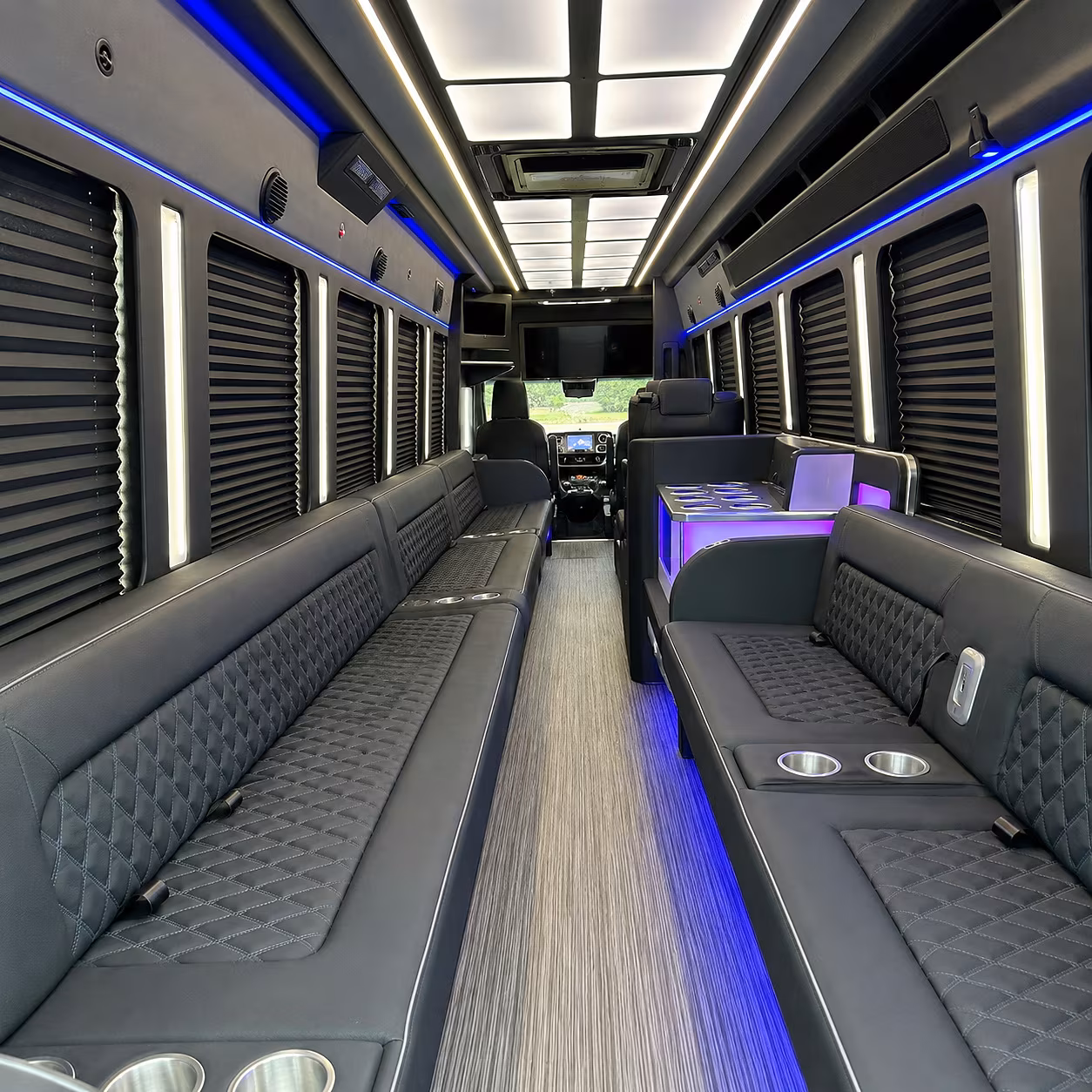 berkeley party bus rental interior
